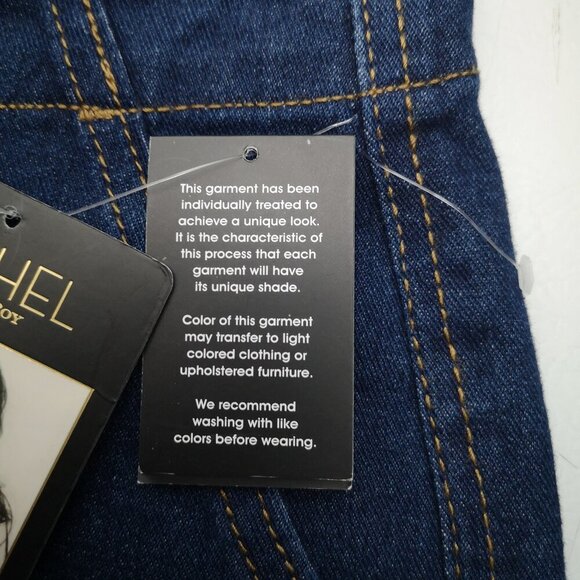 NWT Rachel Roy Awesome Ladies Size 12/31 Hight Rise Dark Wash 26" Straight Pants - Picture 7 of 16